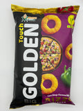 Golden Touch Pizza corn rings, big-size pack — box of 12